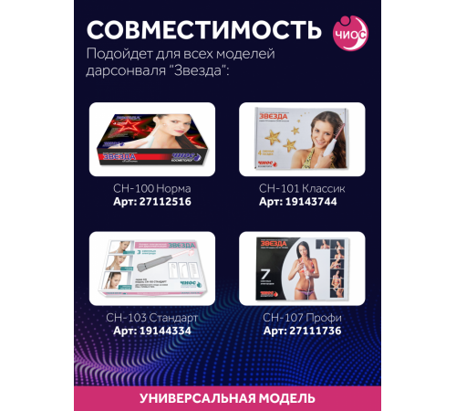 Насадка (электрод) "Капля" к дарсонвалю в подарочной упаковке