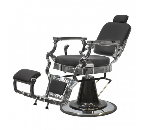 Кресло мужское барбер Стэнфорд черный матовый