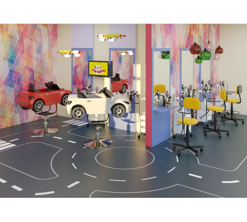 Детское парикмахерское кресло МАШИНКА 01