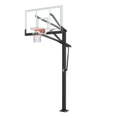 Баскетбольная стойка стационарная UNIX Line B-Stand-PC 72"x42" R45 H230-305 см