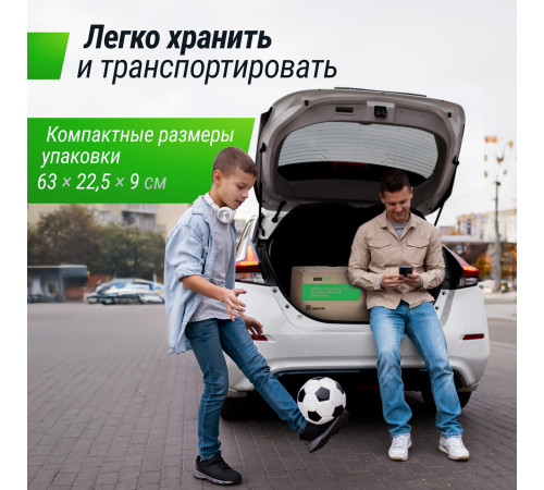 Ворота футбольные UNIX Line стальные 188x124 см переносные