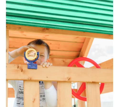 Детский игровой комплекс UNIX Kids (6 in 1) Light Green