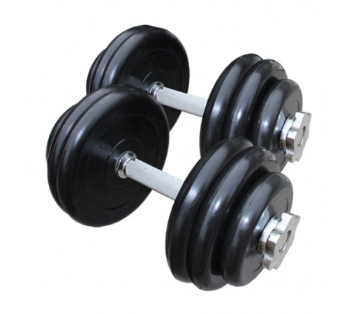 Гантели разборные обрезиненные (пара) по 15 кг