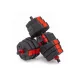 Гантели гексагональные разборные с грифом, 20 кг. (2 шт. х 10 кг.) VictoryFit VF-DН200