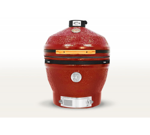 Керамический гриль-барбекю 24 дюйма CFG CHEF (красный) (61 см)