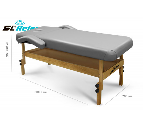 Массажный стол Relax Comfort-М серая кожа (№4)